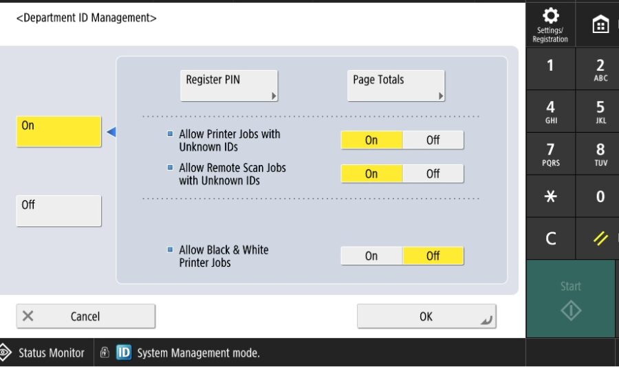 How to Print Page Totals For Department IDs And Reset Counters