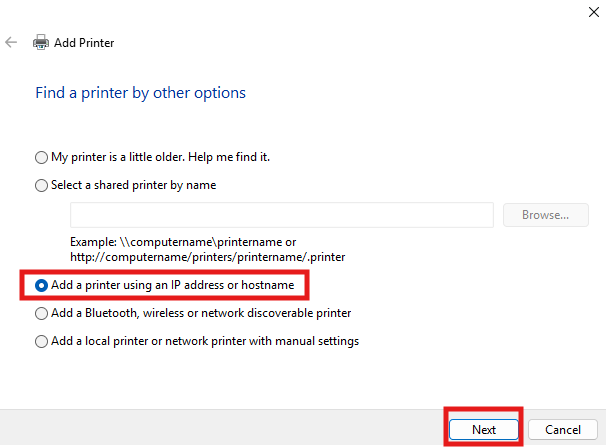A Windows dialog box for