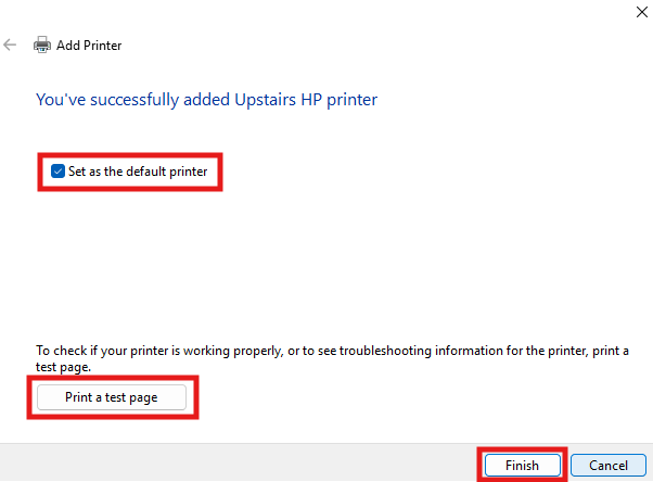 A Windows dialog box confirms