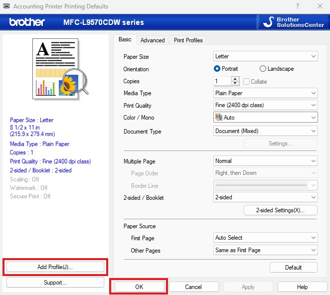 A Brother MFC-L