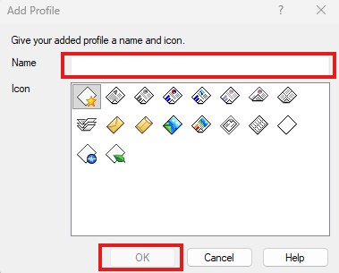 This dialog box