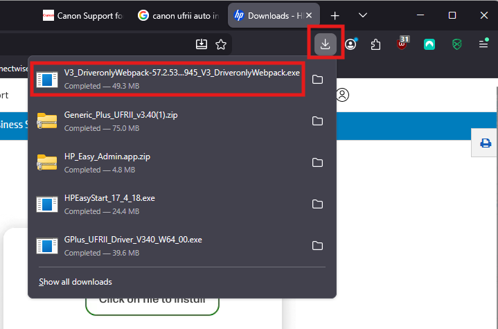 A web browser