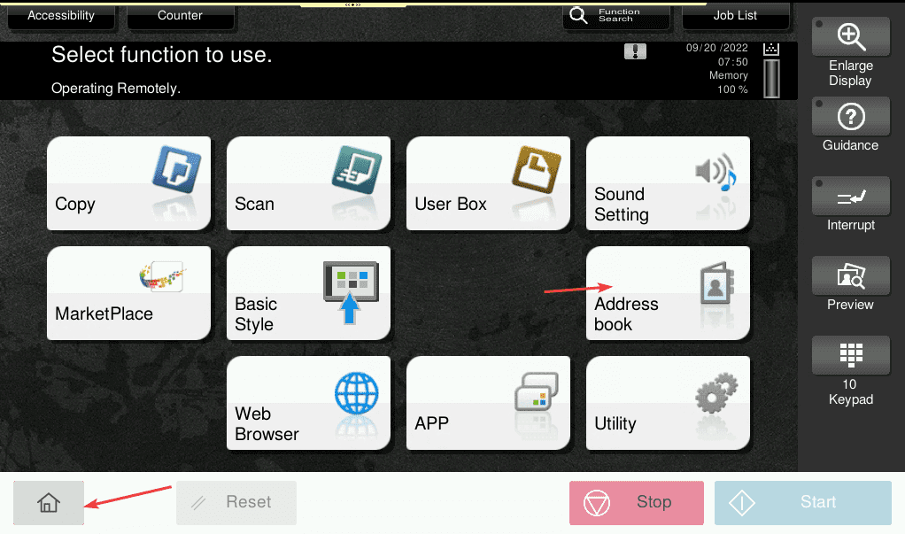 Konica Minolta Add/Delete Users from Address Book