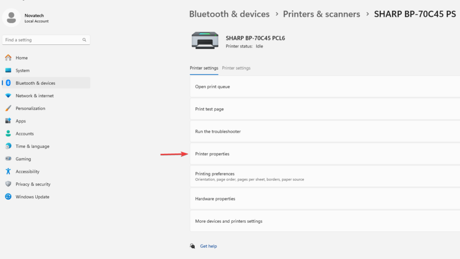 Print Icon From Sharp How to set Sharp print defaults for Windows | Novatech