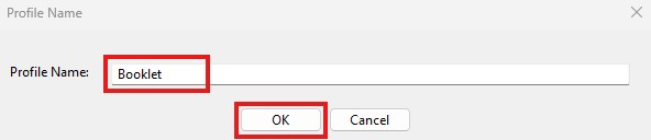 A dialog box for creating