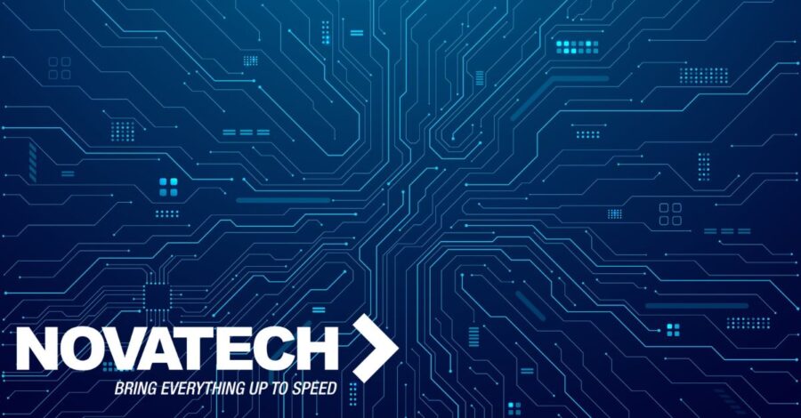 A blue circuit board background with the 