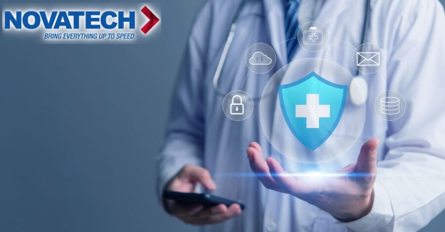 A medical professional holds a