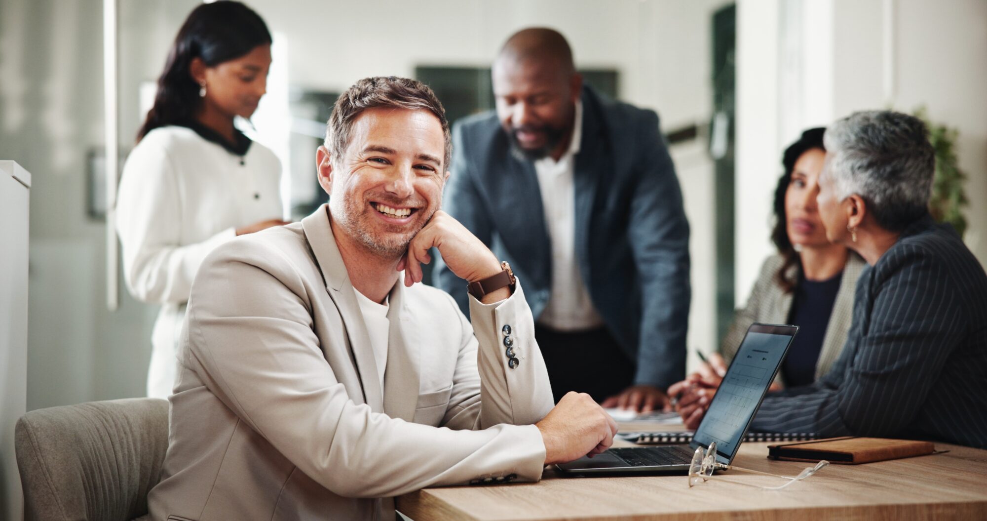 A diverse group of professionals