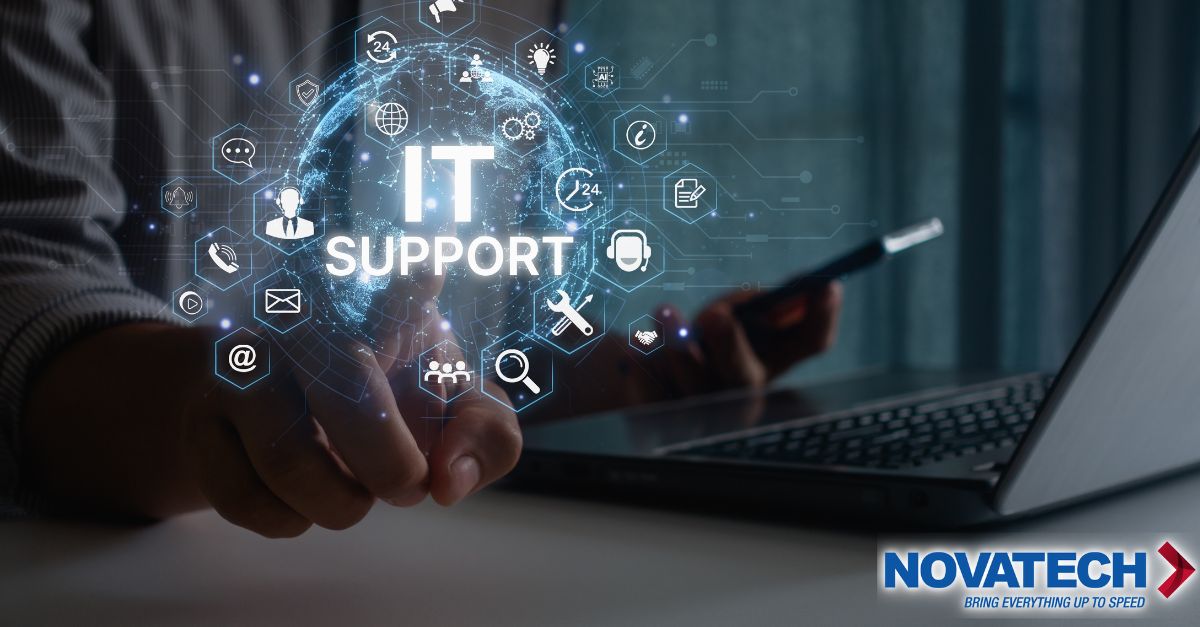 A person interacts with