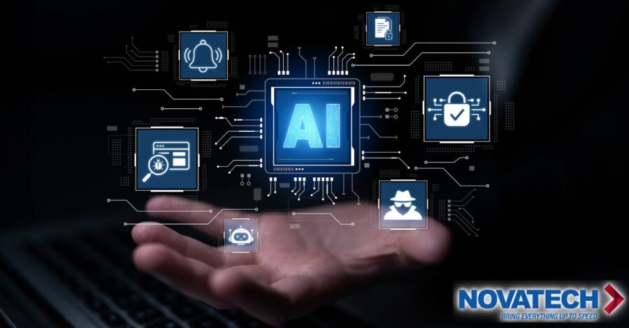 A hand holds a holographic