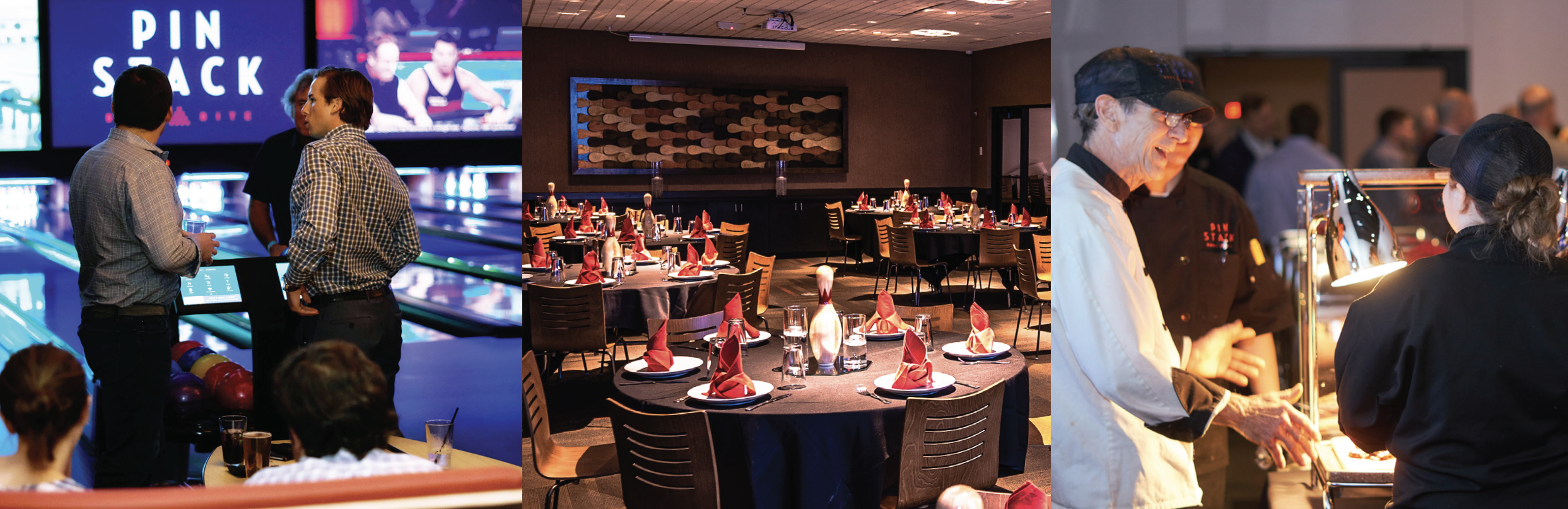 Guests enjoy bowling and socializing